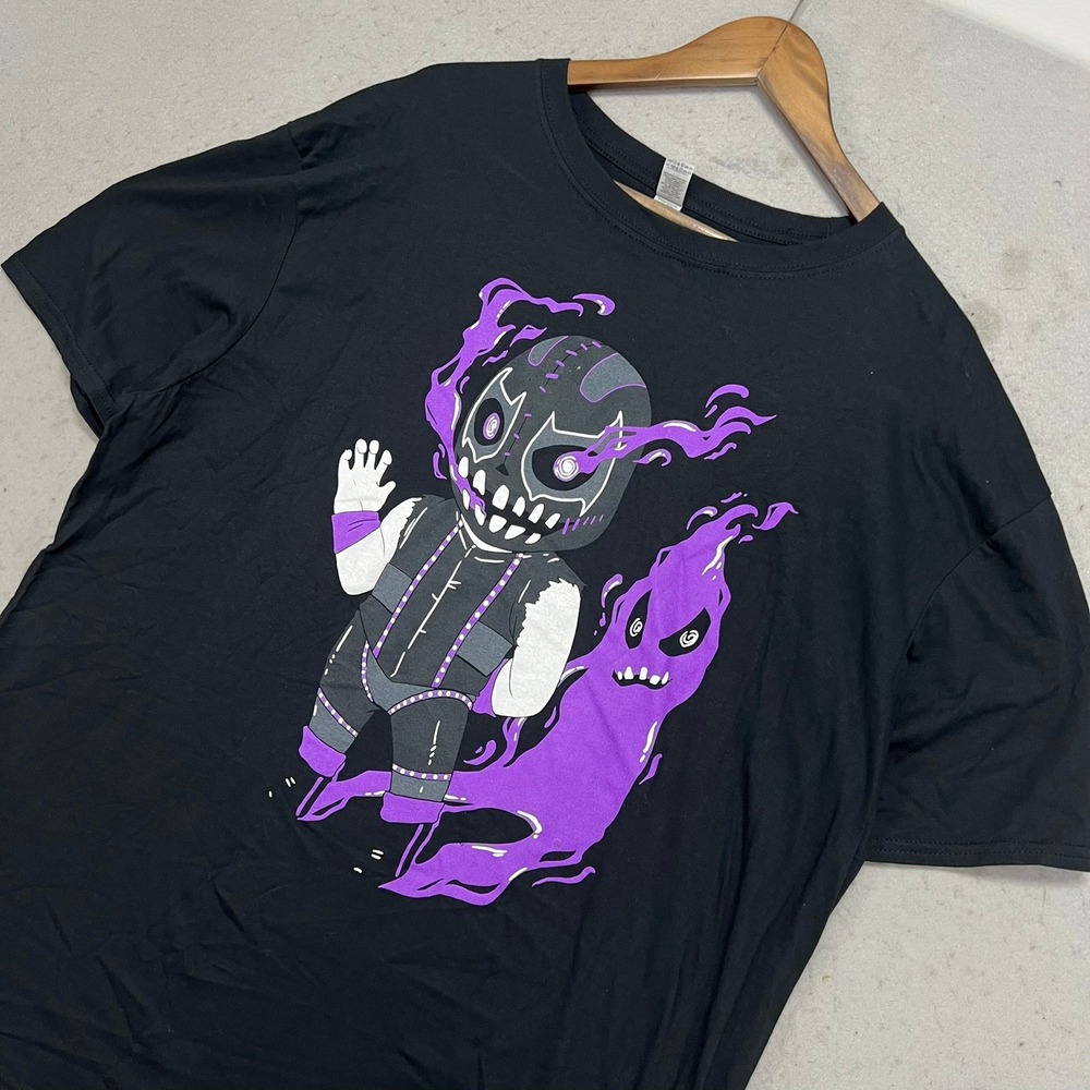 AEW Pentagon Jr Lucha Libre Graphic T-Shirt Black Mens 2XL Wrestling Tee